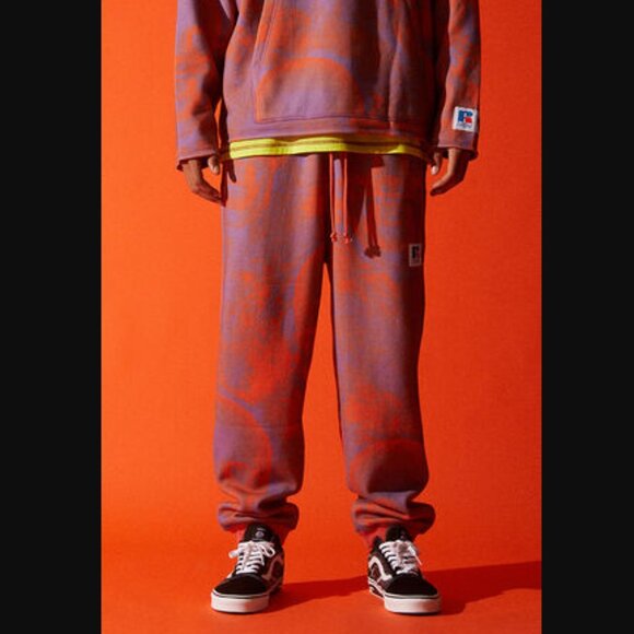 Russell Athletic Other - ASAP WORLDWIDE Russell Pants Mens Medium Rust Graphic Sweatpants Skull Street